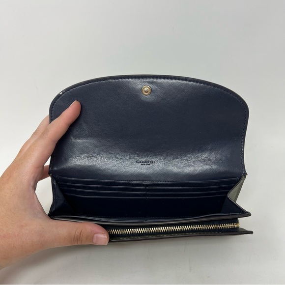 Coach Slim Envelope Wallet With Rivets - Picture 4 of 13